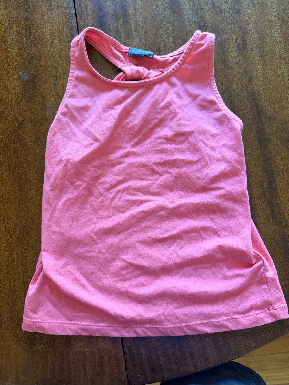 Girls Pink Knot-Back Tank Top- BOGO